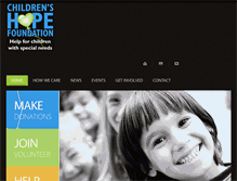 Tablet Screenshot of childrenshopefoundation.org.uk